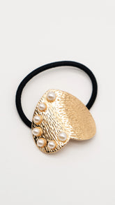 Pearl Heart Hair Cuff